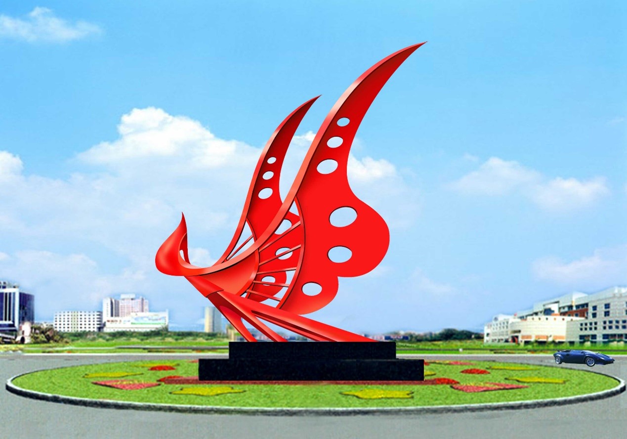 D-077 stainless steel sculpture