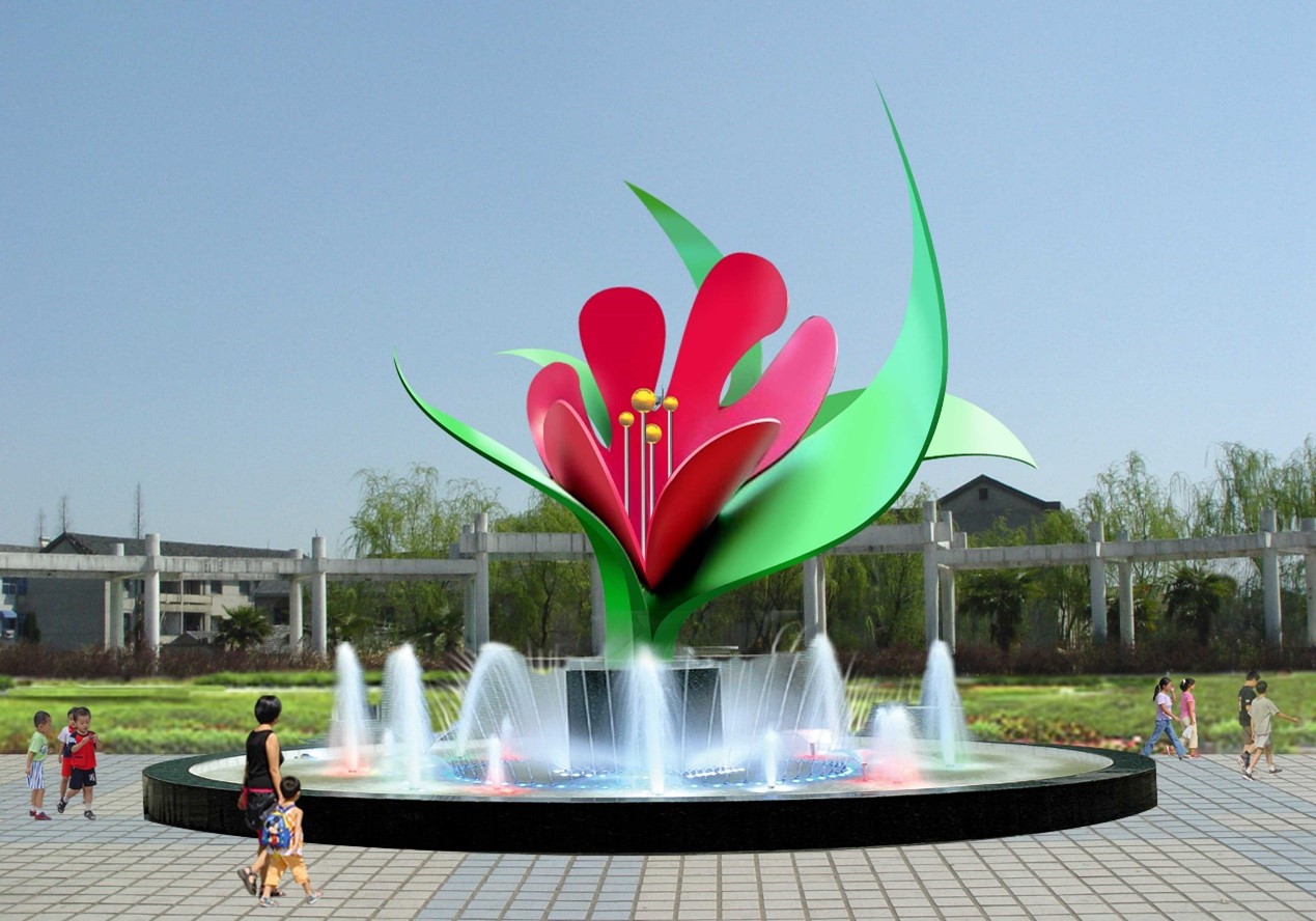 D-086 lotus sculpture